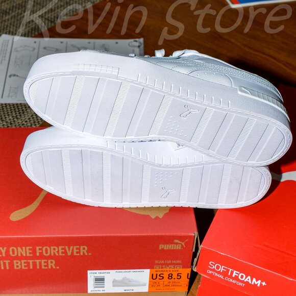 2 pairs white Puma women sneakers . Price is for 2 . - Picture 6 of 12